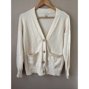 A New Day Womens XS Beige Cardigan Super Soft Knit Open Front Sweater